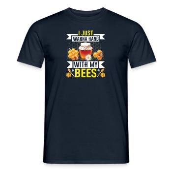 Bienen Imkerei Imker Honig Bienenzüchter Lustig - Männer T-Shirt - Navy - Vorne - AI Model Male 178 light (178cm)