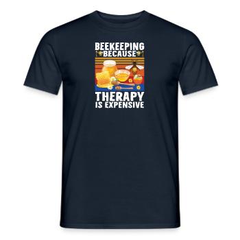 Bienen Imkerei Imker Honig Bienenzüchter Lustig - Männer T-Shirt - Navy - Vorne - AI Model Male 178 light (178cm)