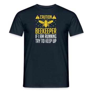 Bienen Imkerei Imker Honig Bienenzüchter Lustig - Männer T-Shirt - Navy - Vorne - AI Model Male 178 light (178cm)