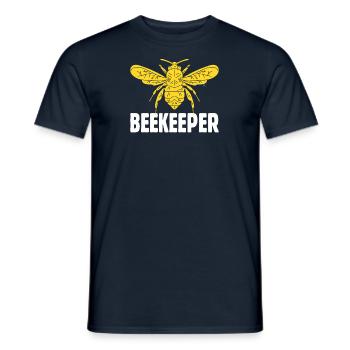 Bienen Imkerei Imker Honig Bienenzüchter Lustig - Männer T-Shirt - Navy - Vorne - AI Model Male 178 light (178cm)