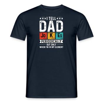 Husband Father Legendary chemist retro vintage - Men's T-Shirt - navy - Front - AI Model Male 178 light (178cm)