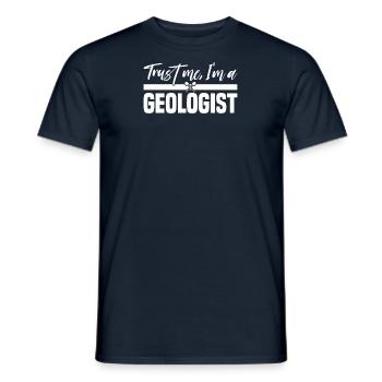 Geologist Earth's crust Natural sciences Rock Rock - Men's T-Shirt - navy - Front - AI Model Male 178 light (178cm)