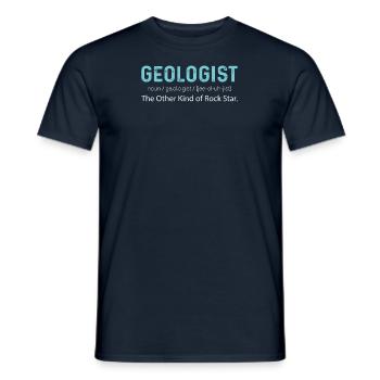 Geologist Earth's crust Natural sciences Rock Rock - Men's T-Shirt - navy - Front - AI Model Male 178 light (178cm)