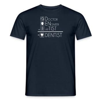 Dental Assistant Dentist Tooth - Men's T-Shirt - navy - Front - AI Model Male 178 light (178cm)