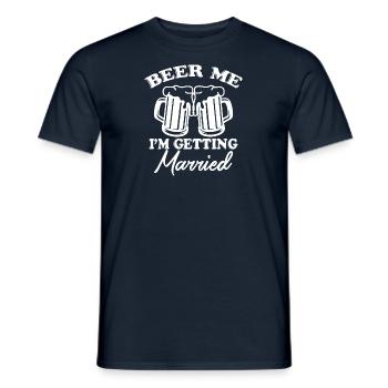 Équipe d’enterrement de vie de garçon JGA - T-shirt homme - marine - Devant - AI Model Male 178 light (178cm)