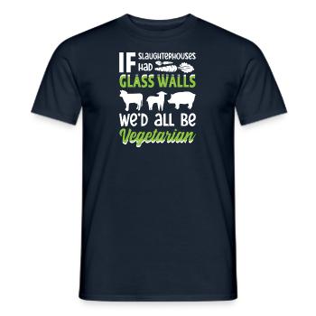 Tierschützer Veganer Vegetarier Tierliebhaber Tier - Männer T-Shirt - Navy - Vorne - AI Model Male 178 light (178cm)