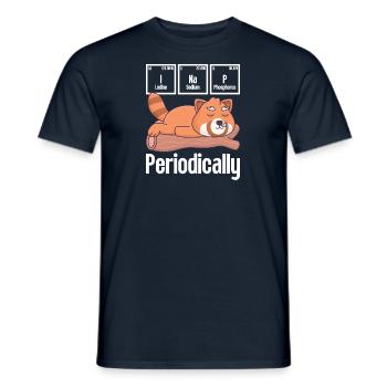 Red Panda Gift Red Panda Tableau périodique - T-shirt homme - marine - Devant - AI Model Male 178 light (178cm)