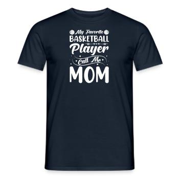 Basketteur Mama Son Joueur de basket-ball - T-shirt homme - marine - Devant - AI Model Male 178 light (178cm)