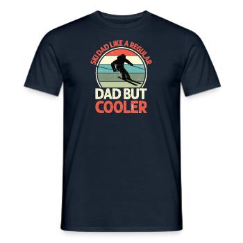 Ski Father Downhill Mountains Ski Sport Skis Skiing - Men's T-Shirt - navy - Front - AI Model Male 178 light (178cm)