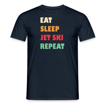 Jetski Sport Water Motorcycle Water Sports Gift - Men's T-Shirt - navy - Front - AI Model Male 178 light (178cm)