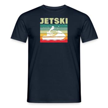 Jetski Sport Water Motorcycle Water Sports Gift - Men's T-Shirt - navy - Front - AI Model Male 178 light (178cm)