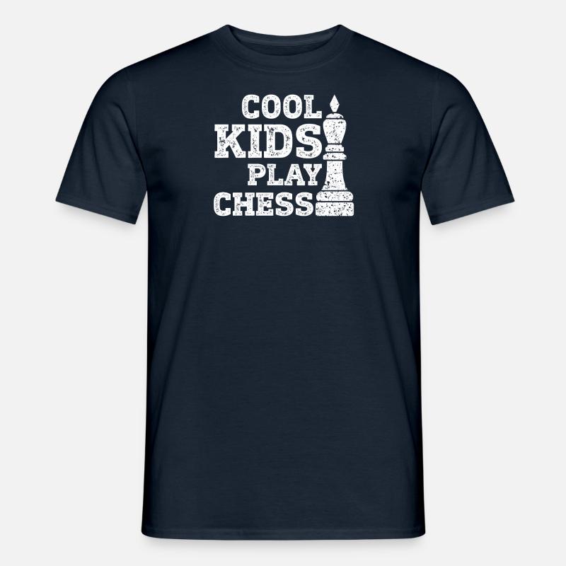 Schach Kinder - Männer T-Shirt - Navy