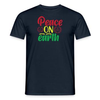 Paix Paix Amour Paix Mondiale Paix - T-shirt homme - marine - Devant - AI Model Male 178 light (178cm)