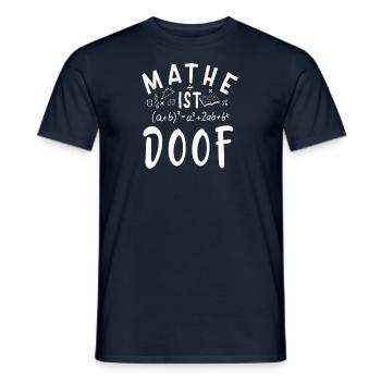 Professeur de mathématiques Formule mathématique Professeur de géométrie - T-shirt homme - marine - Devant - AI Model Male 178 light (178cm)