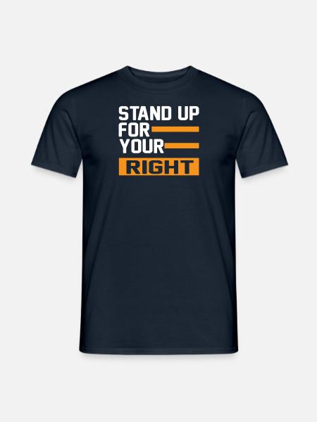 Menschenrechte Politik Freiheit Demonstrieren - Männer T-Shirt - Navy