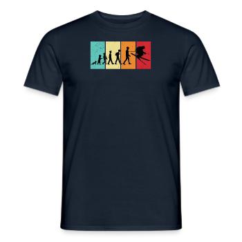 Skispringer Skispringen Wintersport Extremsport - Männer T-Shirt - Navy - Vorne - AI Model Male 178 light (178cm)