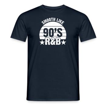 Cassette de musique R&B des années 90 ans de chansons - T-shirt homme - marine - Devant - AI Model Male 178 light (178cm)