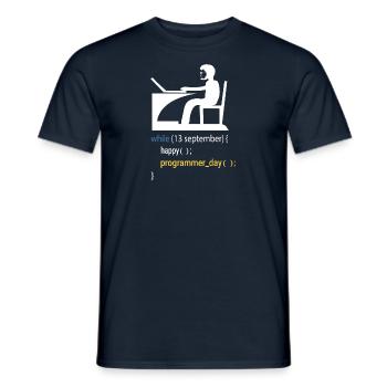 Cadeau de programmeur développeur de logiciels - T-shirt homme - marine - Devant - AI Model Male 178 light (178cm)