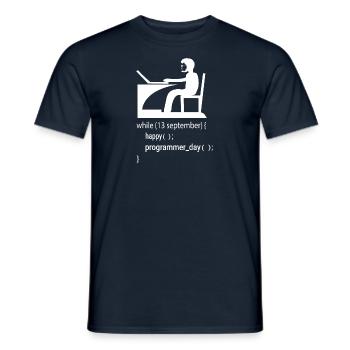 Cadeau de programmeur développeur de logiciels - T-shirt homme - marine - Devant - AI Model Male 178 light (178cm)