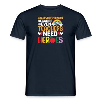 Paraprofessional - Men's T-Shirt - navy - Front - AI Model Male 178 light (178cm)