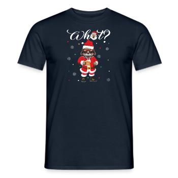 Christmas Dog Christmas Dog Owner Dog Animal - Men's T-Shirt - navy - Front - AI Model Male 178 light (178cm)