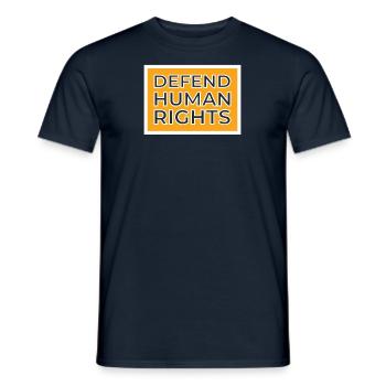 Droits de l’homme Politique Manifestation sur la liberté - T-shirt homme - marine - Devant - AI Model Male 178 light (178cm)