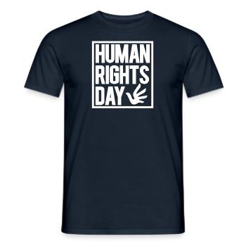 Droits de l’homme Politique Manifestation sur la liberté - T-shirt homme - marine - Devant - AI Model Male 178 light (178cm)
