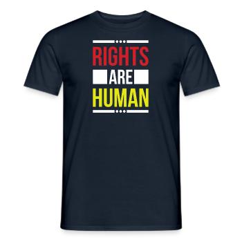 Droits de l’homme Politique Manifestation sur la liberté - T-shirt homme - marine - Devant - AI Model Male 178 light (178cm)