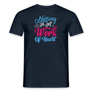 Physician Assistant Nurse Medical Practice Needle - Men's T-Shirt - navy - Front - AI Model Male 178 light (178cm)