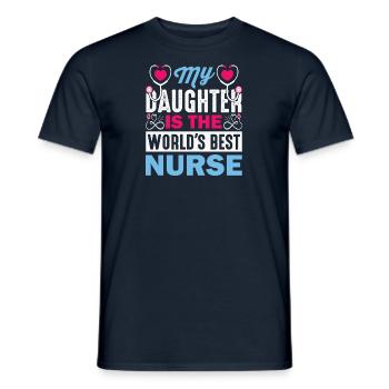 Physician Assistant Nurse Medical Practice Daughter - Men's T-Shirt - navy - Front - AI Model Male 178 light (178cm)