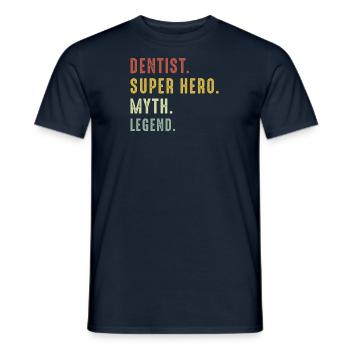 Dental Assistant Dentist Tooth - Men's T-Shirt - navy - Front - AI Model Male 178 light (178cm)