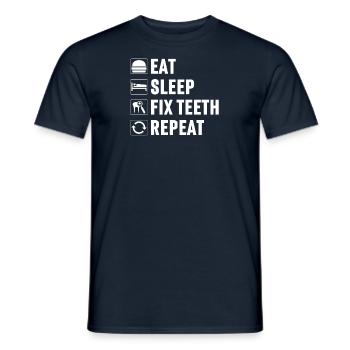 Dental assistant Dentist Tooth - Men's T-Shirt - navy - Front - AI Model Male 178 light (178cm)
