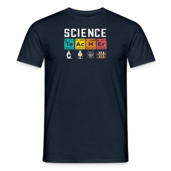 Chimie Chimiste Scientifique Enseignant Master - T-shirt homme - marine - Devant - AI Model Male 178 light (178cm)