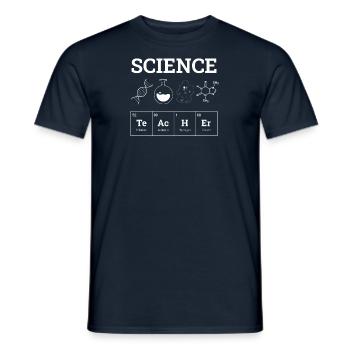 Chimie Chimiste Scientifique Enseignant Master - T-shirt homme - marine - Devant - AI Model Male 178 light (178cm)