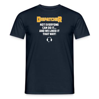 Bester Disponent Spruch Geschenk Beruf Logistik - Männer T-Shirt - Navy - Vorne - AI Model Male 178 light (178cm)