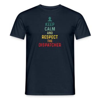 Meilleur devis de répartiteur Profession de cadeau Logistique - T-shirt homme - marine - Devant - AI Model Male 178 light (178cm)