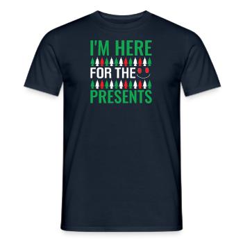 Santa Claus Christmas Funny saying - Men's T-Shirt - navy - Front - AI Model Male 178 light (178cm)