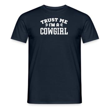 Cowboy - Männer T-Shirt - Navy - Vorne - AI Model Male 178 light (178cm)