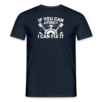 Mechanic Technician Craftsman Garage Car Hobbyist - Men's T-Shirt - navy - Front - AI Model Male 178 light (178cm)