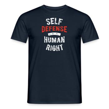 Krav Maga Self Défense Arts Martiaux Cadeau - T-shirt homme - marine - Devant - AI Model Male 178 light (178cm)
