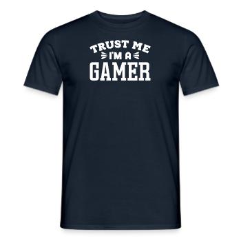 Gamer - Männer T-Shirt - Navy - Vorne - AI Model Male 178 light (178cm)