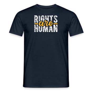 Droits de l’homme Politique Manifestation sur la liberté - T-shirt homme - marine - Devant - AI Model Male 178 light (178cm)