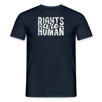 Droits de l’homme Politique Manifestation sur la liberté - T-shirt homme - marine - Devant - AI Model Male 178 light (178cm)