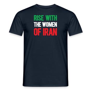 Frauen Leben Freiheit Iranisch Mahsa Amini Iran - Männer T-Shirt - Navy - Vorne - AI Model Male 178 light (178cm)