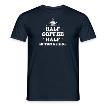 Augenoptiker Optometrist Optiker Augenarzt Kaffee - Männer T-Shirt - Navy - Vorne - AI Model Male 178 light (178cm)