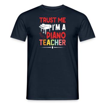 Pianist Piano Player Piano Piano Teacher - Men's T-Shirt - navy - Front - AI Model Male 178 light (178cm)
