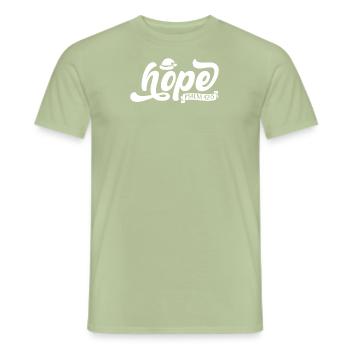 Psaume 42: 5 Espérance 425 42 5 Verset biblique Prière - T-shirt homme - vert sauge - Devant - AI Model Male 178 light (178cm)