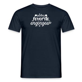 Le cadeau d’ingénieur le plus cher du Père Noël - T-shirt homme - marine - Devant - AI Model Male 178 light (178cm)