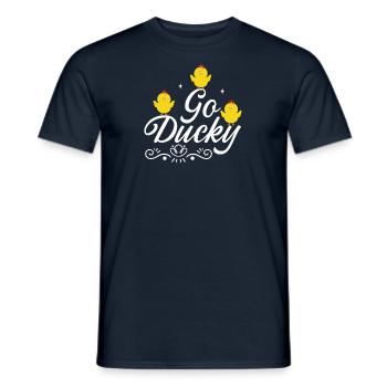 Duck family Rubber ducks Bathing duck Duck - Men's T-Shirt - navy - Front - AI Model Male 178 light (178cm)