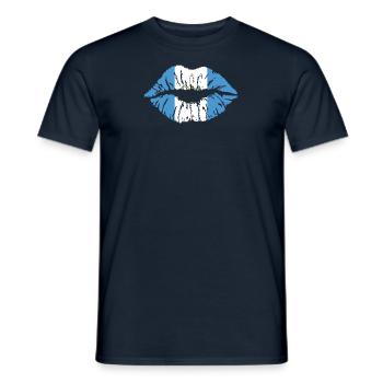 Guatemala Guatemalan Flag DNA I Gift Heart - Men's T-Shirt - navy - Front - AI Model Male 178 light (178cm)